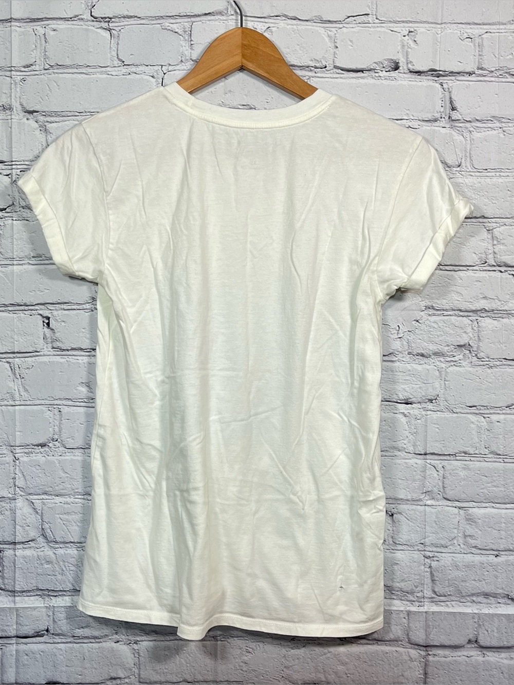Lucky Brand T Shirt Womens Size XS White Good Fortune Short Sleeve - Picture 8 of 9